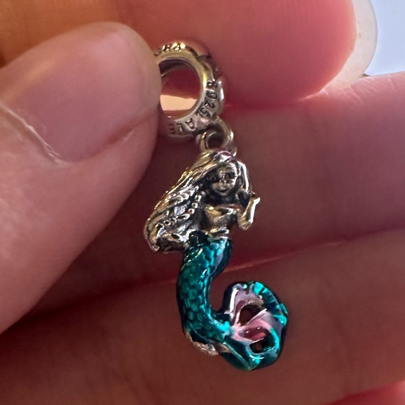 NWOT Pandora x Disney Little Mermaid Ariel Dangle Charm - 792695C01 - Picture 9 of 16